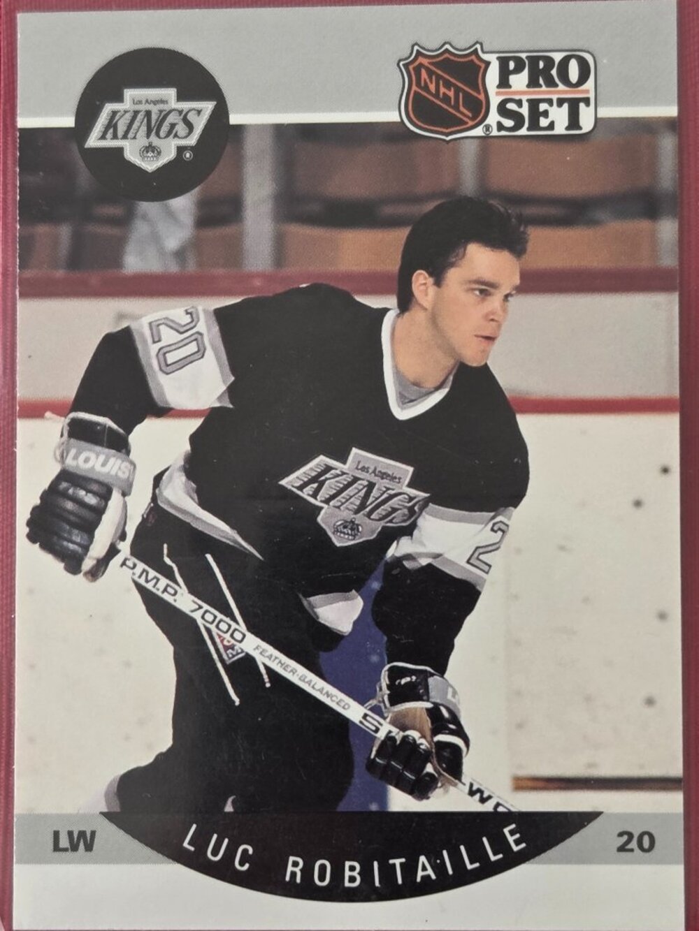 1990 NHL PRO SET, LUC ROBITAILLE, LOS ANGELES KINGS HOCKEY CARD, STILL SEALED!!!